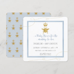 Baby shower van mammie om goud te worden Glitter B Kaart