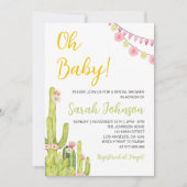 Baby shower van Mexican Fiesta Kaart (Voorkant)