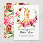 Baby shower van moeder en Baby Kaart (Voorkant / Achterkant)