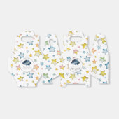 Baby shower van moon en sterren bedankdoosjes (Uitgevouwen)