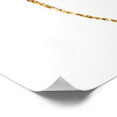 Baby shower van Navy Blue-ballonnen Poster (Hoek)