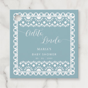 Baby shower van Papel Picado Cielito Lindo Bedankjes Labels