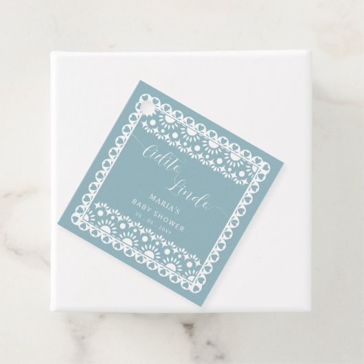 Baby shower van Papel Picado Cielito Lindo Bedankjes Labels (In situ)