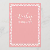 Baby shower van Papel Picado Cielito Lindo Menu (Achterkant)