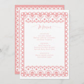 Baby shower van Papel Picado Cielito Lindo Menu (Voorkant / Achterkant)