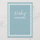 Baby shower van Papel Picado Cielito Lindo Menu (Achterkant)