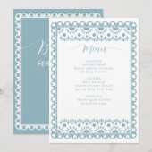 Baby shower van Papel Picado Cielito Lindo Menu (Voorkant / Achterkant)