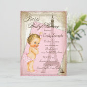 Baby shower van Parijs Kaart (Staand voorkant)