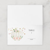 Baby shower van pompoen (Buitenkant ongevouwen)