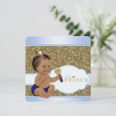 Baby shower van Prince Boy Kaart (Staand voorkant)