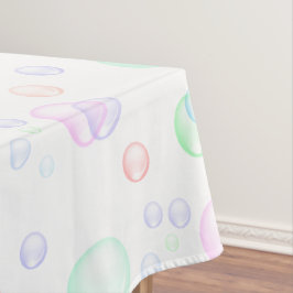 Baby shower van regenboogzeep Bubbles Tafelkleed