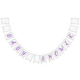 Baby shower van regenboogzeep Bubbles Vlaggetjes