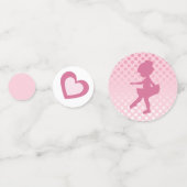 Baby shower van roze Ballerina Confetti (Achterkanten)