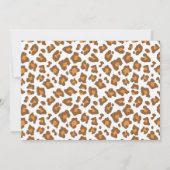 Baby shower van roze Floral Greenery Safari Animal Kaart (Achterkant)