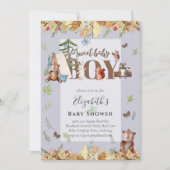 Baby shower van schattig Beer-kampeer in (Voorkant)