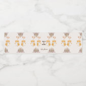 Baby shower van Schattigee hamster Waterfles Etiket (Enkel label)