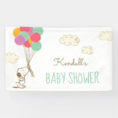 Baby shower van snoopy en ballonnen spandoek (Horizontaal)