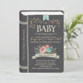  Baby shower van Storybook Kaart (Staand voorkant)
