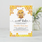 Baby shower van suikerbieten Honingraat Neutraal Kaart (Staand voorkant)