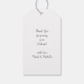 Baby shower van Swan Cadeaulabel (Achterkant)