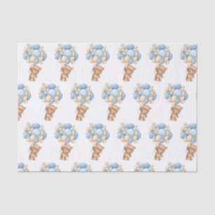 Baby shower van Teddy Bear-ballons Tissuepapier