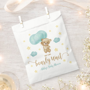 Baby shower van Teddy Bear en Blue Balloons Bedankzakje