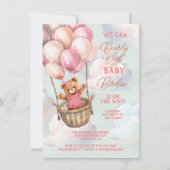 Baby shower van Teddy Bear Hot Air Kaart (Voorkant)