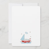 Baby shower van Teddy Bear Kaart (Achterkant)