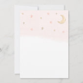 Baby shower van Teddy Bear Peach Kaart (Achterkant)