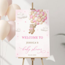Baby shower van Teddy Bear Pink-ballonnen