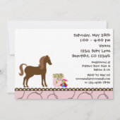 Baby shower van Trendy Horse Kaart (Achterkant)