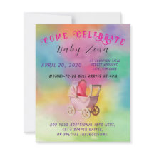 Baby shower van Tye-Dye Princess