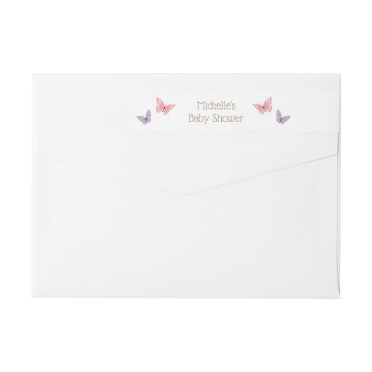 Baby shower van vlinder (Achterkant)