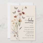 Baby shower van vlinder kaart (Voorkant)