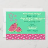 Baby shower van watermeloenen kaart (Voorkant)