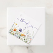 Baby shower van wilde bloemen bedankjes labels (In situ)