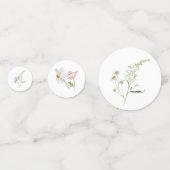 Baby shower van wilde bloemen confetti (Achterkanten)