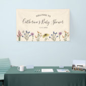  Baby shower van wilde bloemen Grote banner (Beurs)