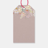 Baby shower van wilde dieren cadeaulabel (Achterkant)