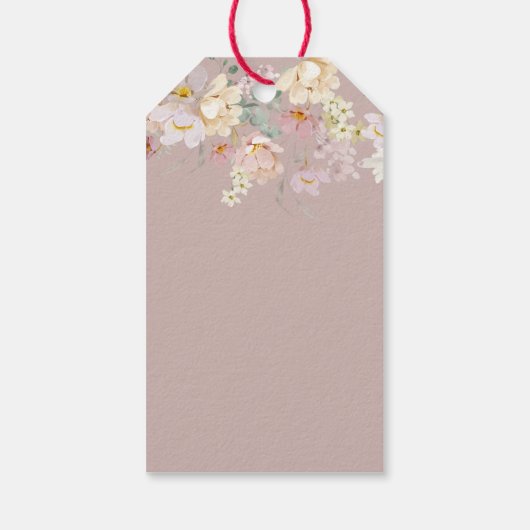 Baby shower van wilde dieren cadeaulabel (Achterkant)