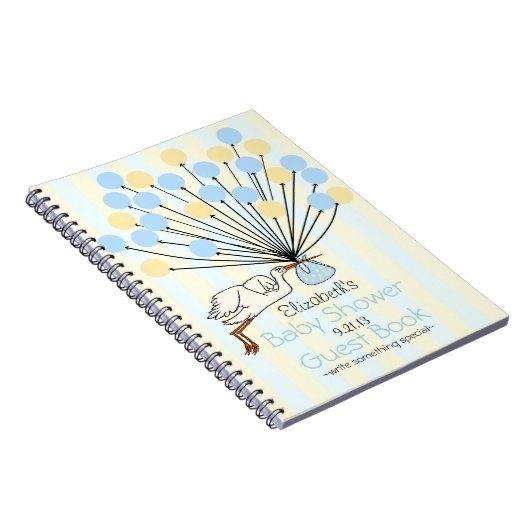 Baby shower van winkels en ballonnen notitieboek (Rechterzijde)