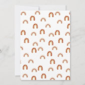 Baby shower van Woodland Boho Kaart (Achterkant)