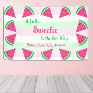 Baby shower van zoete watermeloenen spandoek