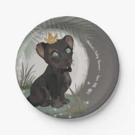 Baby shower van zwarte Panther Prince Papieren Bordje