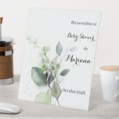 Baby shower verdoyant signe de bienvenue (In SItu)