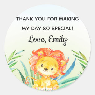 Baby shower verjaardag van laurenstop ronde sticker