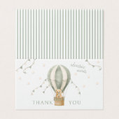 Baby shower vert d'aventure Merci pliable (Outside Unfolded)