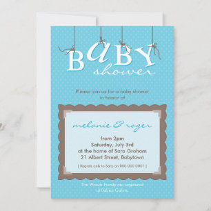 BABY SHOWER VERZOEKT : baby letters 8P Kaart