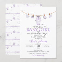 Baby shower Vêtements pour bébés Invitation - Viol