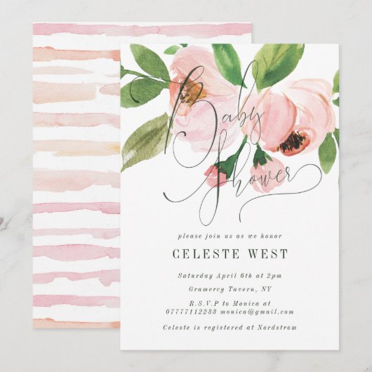 BABY SHOWER VIEREN KAART (Voorkant / Achterkant)